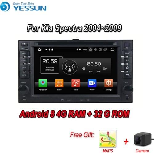YESSUN 2 din Android 8 4G RAM 8 core For Kia Spectra 2004~2009 Car Navigation GPS Multimedia Player Car head unit Stereo radio