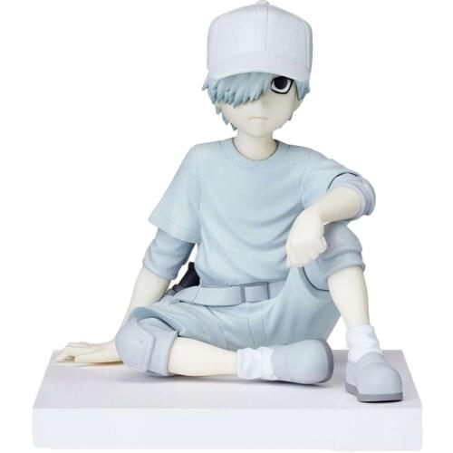 Anime Cells At Work Action Figures White Blood Cell Wbc Neutrophil Model Hand-Made 12 Cm Collectible Toys Gifts for Kids