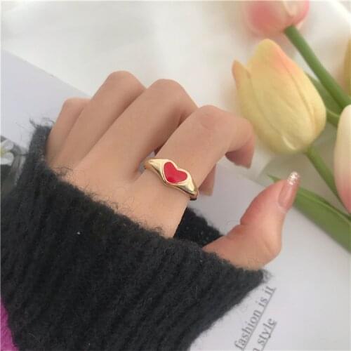 Geometric Heart Cute Romantic Personality Hollow Out Index Finger Joint Ring For Women New Fashion Wedding Party Jewelry