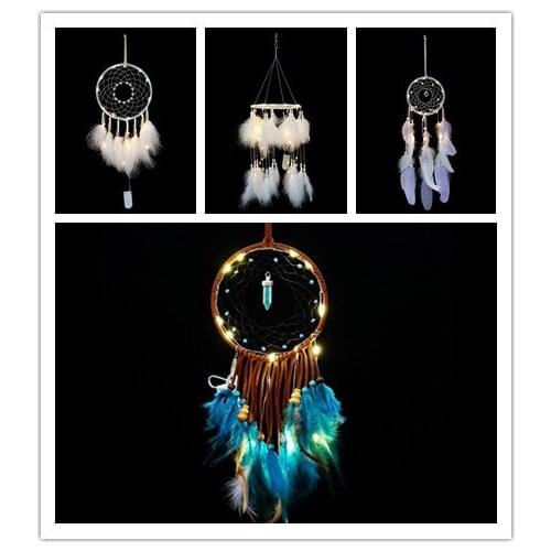 Indian dream catcher wind chime DIY air pendant purple birthday creative gift retro