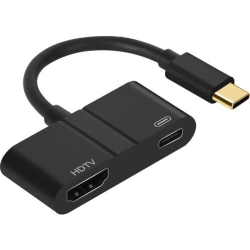 4K 1080P Type C HDTV Video Cable Adapter Converter for Macbook Computer Laptop PC for Huawei Sumsang S9 Phone Screen Share To TV