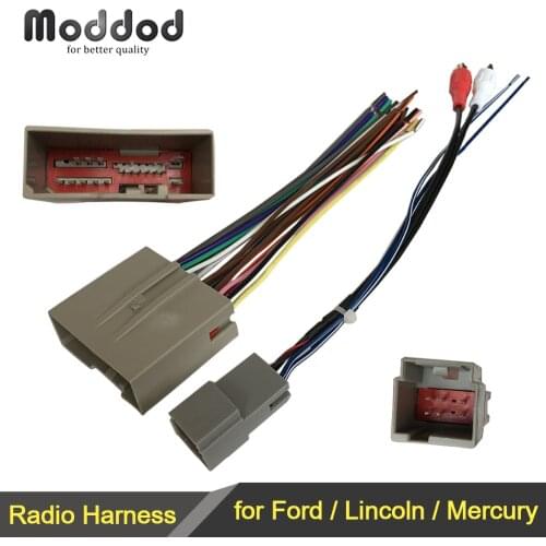 Wire Harness Cable for Ford Lincoln Mercury Wiring Harness+Antenna Aerial Adaptor Connector Stereo GPS Installation