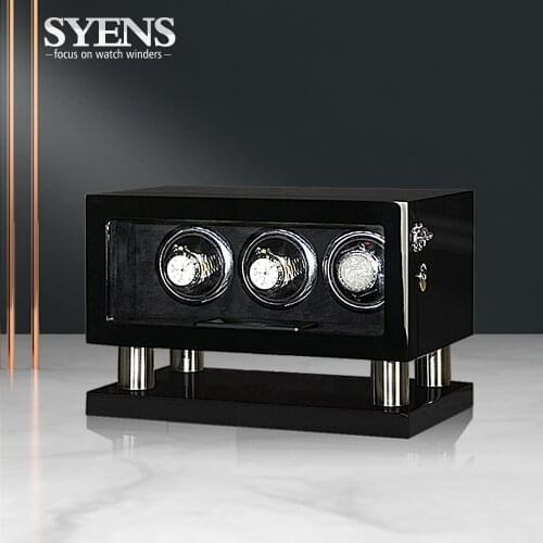 Hot-sale watch storage display box wooden automatic watch winders watch winding box Motor Shaker watchwinder 3 rotate