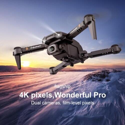 LSRC-XT6 Drone With 4K/1080P HD Camera LED MV Music WiFi VR Experience Altitude Hold Foldable ABS Material Aerial Photography