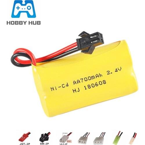 2.4v 700mah NiCD Battery For Rc toys Car Tanks Trains Robots Guns Ni-CD AA 700mah 2.4v Rechargeable Battery For RC Boats