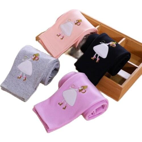 2020autumn Winter New Girls Leggings Cotton Plus Velvet Warm Candy Color Fashion Princess Girls Pants 4-12years Childrens Pants