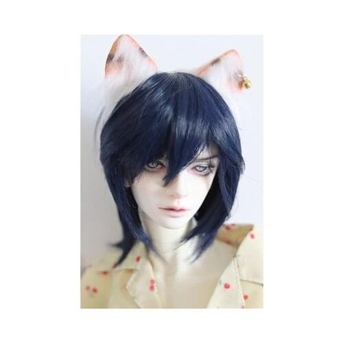 BJD doll wig suitable for 1/3 1/4 1/6 size daily easy wear shoulder length hair high temperature silk doll accessories