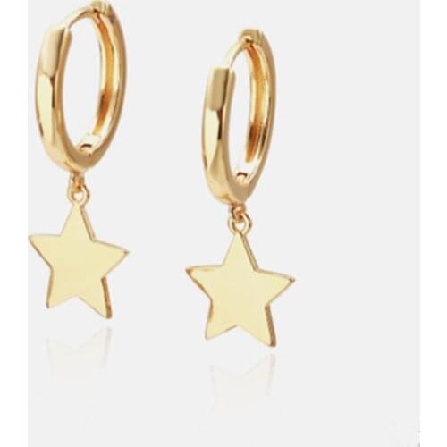 Manufacturers Direct Sales European And American Fashion High-quality Pentagram Earrings Hot Sale Popular Female Earrings New