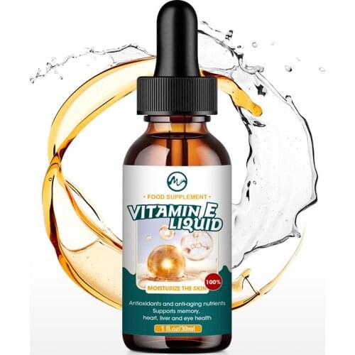 Minch Pure Vitamin E Drops Plant Extract Vitamin E Oil For Fade Stretch Marks, Dark Spots & Wrinkles, Moisturized Skin 30ml