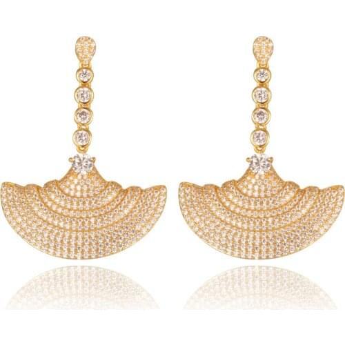 GrayBirds Sweet Romantic Jewelry For The Party Girls Anniversary Gift The Earring Like A Fan Or Skirt MLE126O