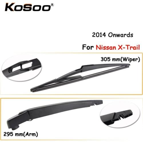 KOSOO Auto Rear Car Wiper Blade For Nissan X-Trail,305mm 2014 Onwards Rear Window Windshield Wiper Blades Arm,Car Accessories