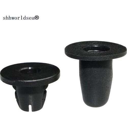 Shhworldsea 100pcs plastic Fastener and clip with black Soft rubber sleeve for toyota 4133J10-0032 4133J100032
