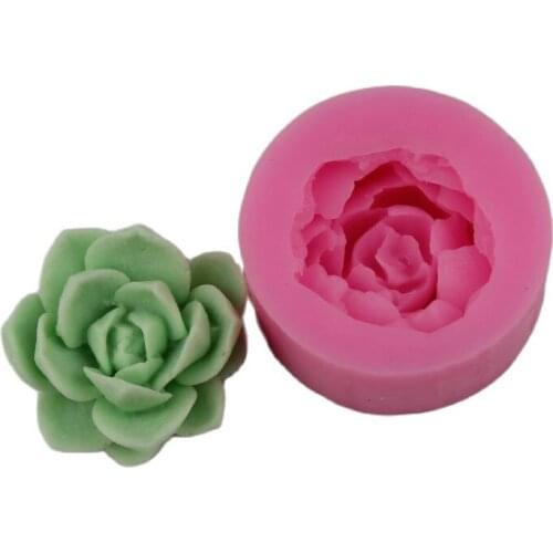 High Quality Silicone Mould 3 Fleshy Green Plant Leaves Fondant Cake Handmade Soap Mold Resin Clay Craft DIY Tools H602