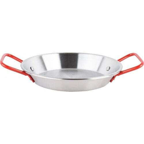 Outdoor Stainless Steel Paella Frying Pan Seafood Dish Cheese Fruit Sugar Pot