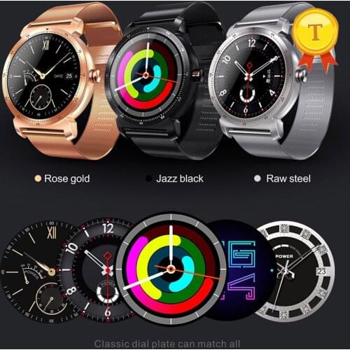 New colorful Display accurate heart rate metal steel Smart Watch Pedometer Fitness Tracker business Smartwatch For Android ios