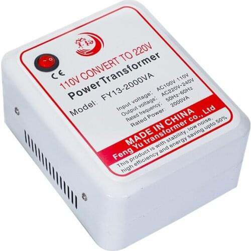 Toroidal 2000W step up transformer 110V 60hz to 220V 50hz voltage converter