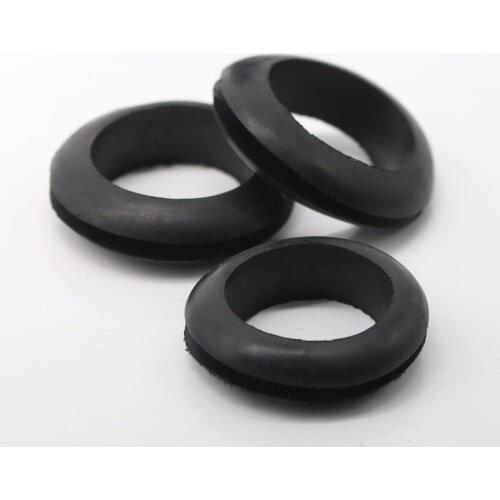 Inner diameter 25mm,opening 30mm black Double-sided pvc protective ring rubber Wire ring overcurrent trip coil Double-faced coil