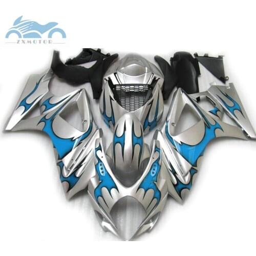High quality ABS Fairing kits for SUZUKI GSX R1000 2007 2008 K7 motorcycle fairings kit GSXR1000 07 08 blue flames bodywork