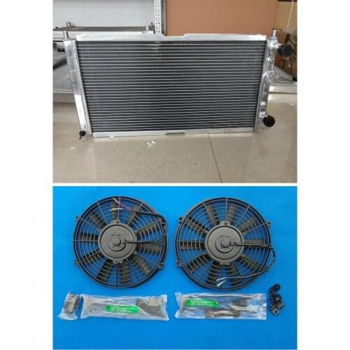 3 Row Aluminum Radiator & Fans For FIAT PUNTO 176 GT TURBO 1.4 1994-1999 94 95 96 97 98 99 manual