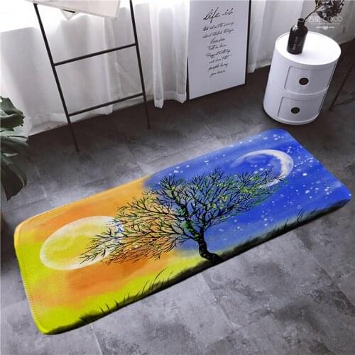 Carpet Doormat Funny Kitchen Entrance Door Mat Anti-slip Floor Rug Bathroom Area Hallway 50x80cm Modern Cartoon Design