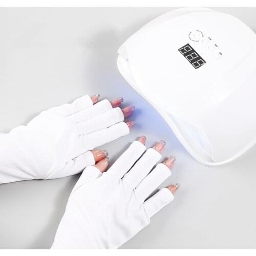 1 Pair Anti UV Nail Gloves Nail Art Gel Anti UV Glove UV LED Lamp Nail Dryer Light Radiation Protection Hand Protection Tool
