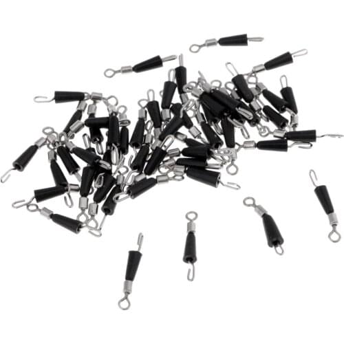 100Pcs Quick Change Fishing Rolling Swivels Fast Fishing Pins Clips Tackle