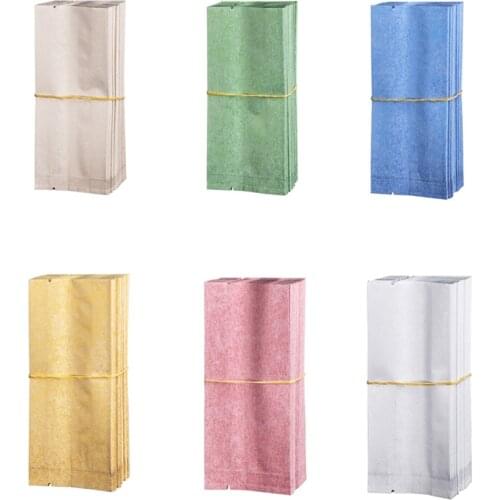 100pcs/lot Heat Sealable Tea Packaging Bags Storage Small Cotton Paper Aluminum Foil Bags