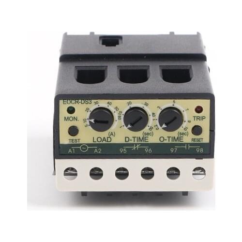 220V Motor Thermal Overload Protector Electronic Over Current Thermal Relay Time Setting Intelligent Motor Switch EOCR-DS3