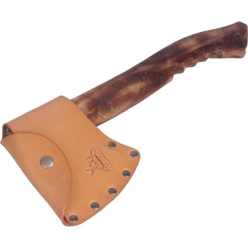 Tourbon Hunting Axe Hatchet Blade Cover Case Ax Head Sheath Belt Holster Genuine Leather 15*13*3cm