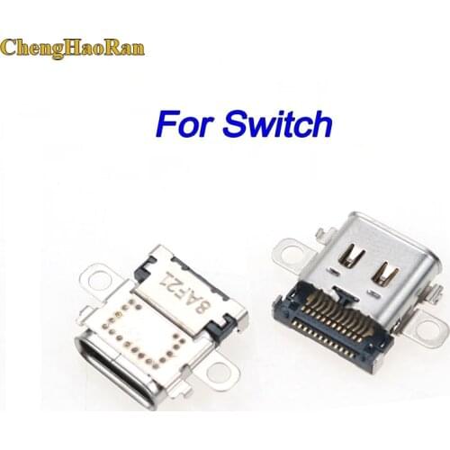 ChengHaoRan 20PCS USB Type-C Charging Charge Socket Port Power Connector for NS Nintend switch Console