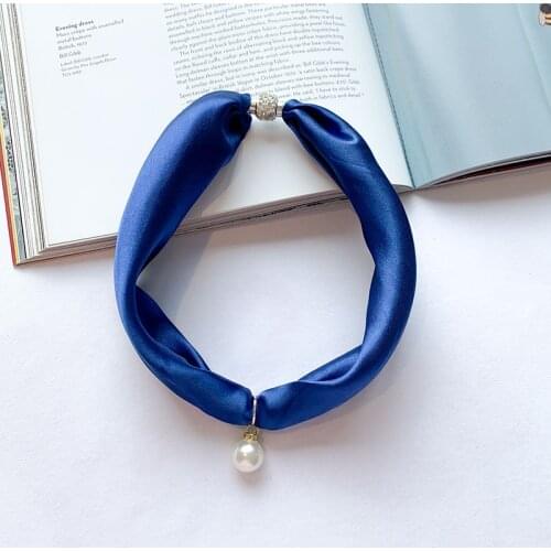 Wild Point Leaves Double-Sided silk scarf Korean Version of the Decoration Interspersed with Streamers Print Scarf Dress Wild