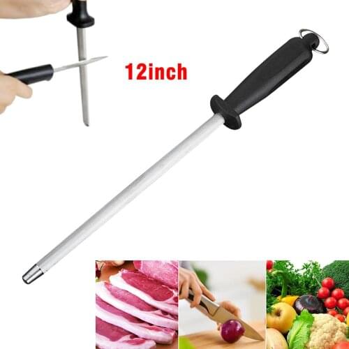 12inch Knife Sharpening Tool Hand Held Steel Rod Fish Hook Sharpener With ABS Handle For Home Kitchen Outdoor Utensils Hot