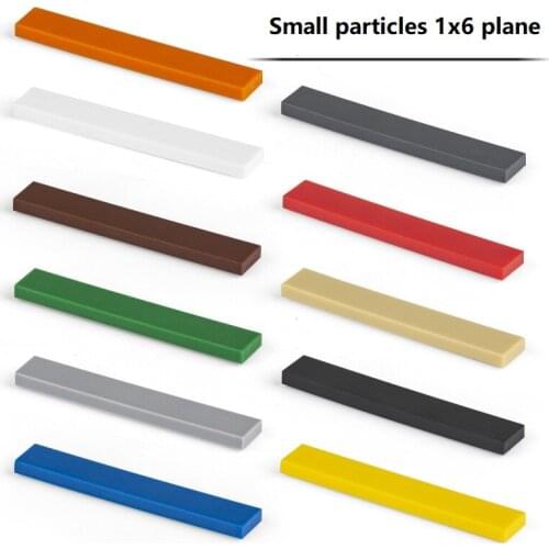 50pcs 100g small particles 1x6 plane Assemble building blocks Compatible with multi-brand blocks DIY