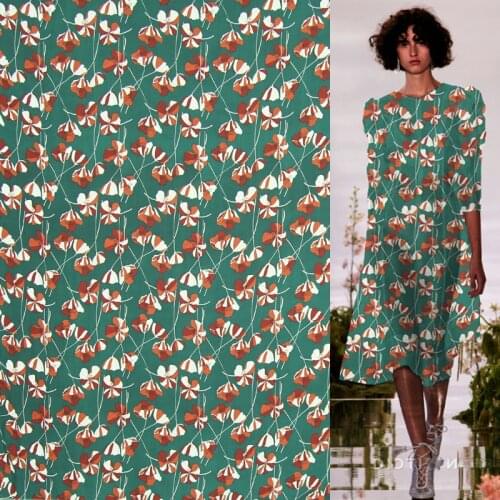 Floral design pure silk crinkle georgette gauze fabric 10momme 140 width,SCG472