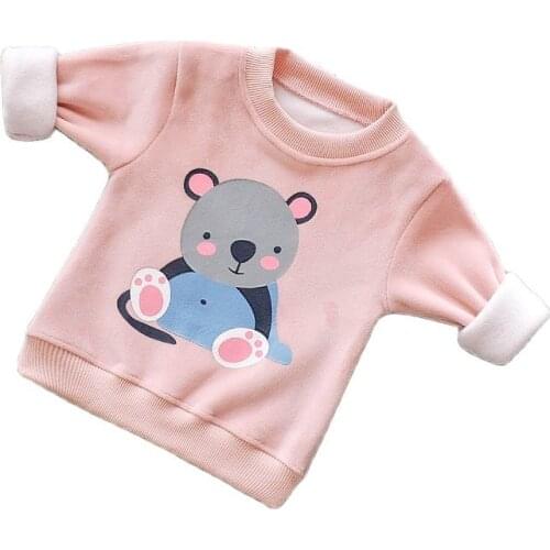 Fashion Baby Girls Sweatshirts Toddler Girl Fall Clothes 2021 Winter Outfits Casual Kids Outfits Comfortable Cartoon Hoddies