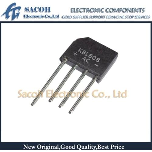 Free Shipping 10Pcs KBL608 KBL608G or KBL607 or KBL606 or KBL605 or KBL604 KBL603 KBL602 KBL601 DIP-4 6A 800V Bridge Rectifier