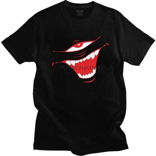 Mens Jujutsu Kaisen Cursed Mouth T Shirt Short-Sleeve Cotton Tshirts Classic T-shirt Leisure Ryomen Sukuna Anime Manga Tee Tops