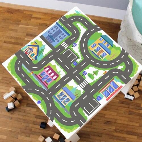 Funny 2019 New Thick Table Cloth Kitchen Table Cover Waterproof Oil Cloth Soft Glass Table Stickers Ship Roll Home Textile Kids