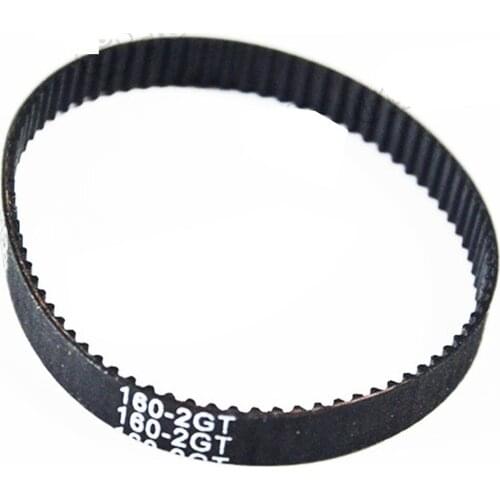 GT2 Timing Belt, Closed-loop Endless, 6mm Width, 160mm Length, 80 Teeth, 2GT Belt 160-2GT-6