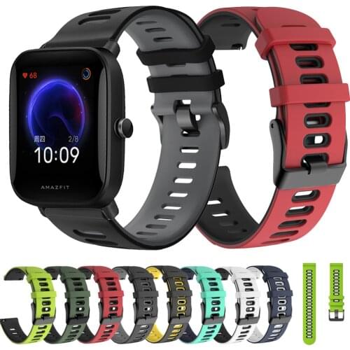 Silicone Strap For Amazfit Bip U Pro/U/S Lite Bracelet Sport Watchband for Amazfit GTS 2 2E 2 Mini Wristband Replacement Correa