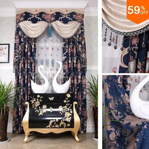 Blue Purple Basket Of Flowers Powder Room curtains perde curtains for living rooms Bedroom The curtain Of Dressing Room curtains