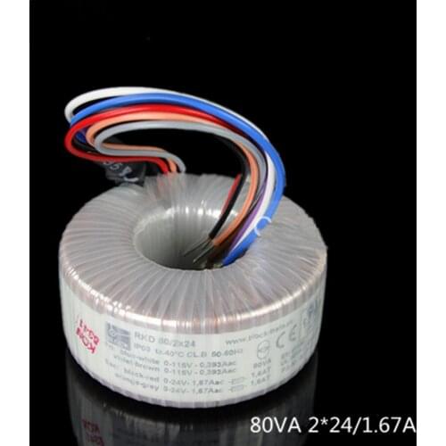 T-011 2*24V 80VA 80W Germany Block New Toroidal Transformer