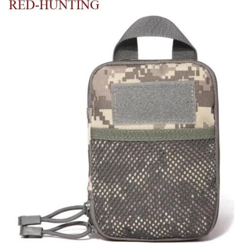 Tactical Mesh Molle EDC Pouch Hunting Waist Tools Accessory Pouches for Flashligh Mag Pouches