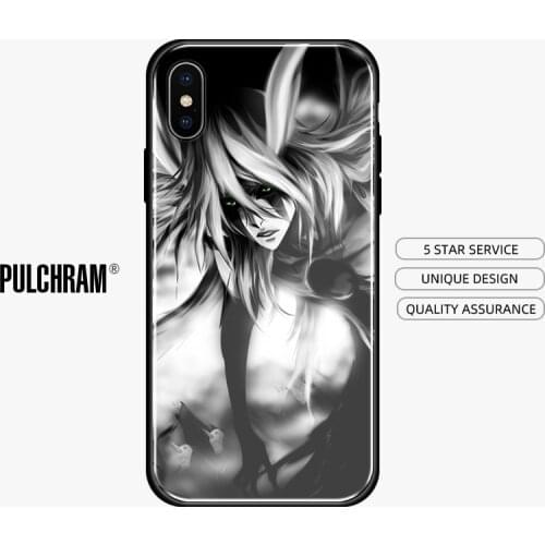 Ulquiorra Cifer Bleach anime Soft silicone Glass Phone case cover shell for iPhone 5 5S SE 6 6S 7 8 Plus X Xr Xs 11 Pro Max