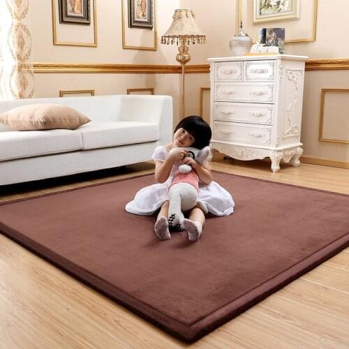 Thicken Coral Fleece Mat Carpet 200*300 large Area Rug Tatami Tea Table Bedroom Carpet Child Living Room Fall proof Crawling R