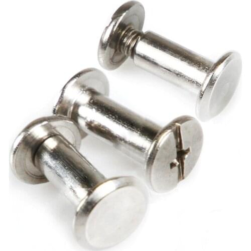 20pcs M5*10stainless steel screw books Fingertight Picture books screw rivets albums butt recipes leaflet nail M5Hardware