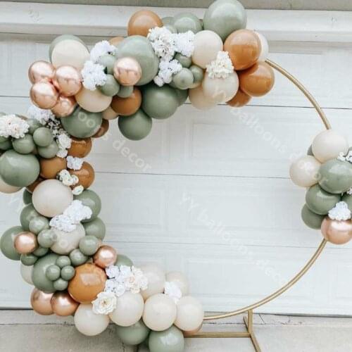 70Pcs LATEX Skin Balloon DIY Decoration Garland GARLAND Arch Retro Green Chrome Rose Gold Balloons for Wedding Party Decoration