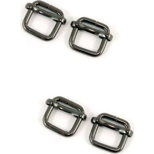 1/2 Inch Strap Sliders, GunMetal Adjuster Rectangle Strap