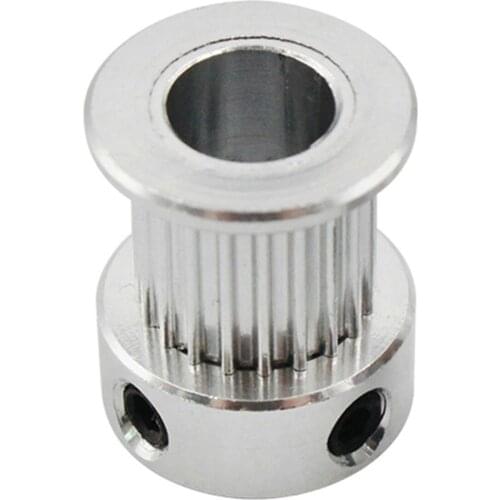 10pcs 16teeth/20teeth 2GT GT2 Synchronous Pulley, Bore 5mm/6.35mm/8mm, Timing Gear Alumium For Belt Width 10mm 3D printer