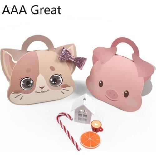 50Pcs/Lot Candy Box Cake Boxes Gift Bags for Kids New Party Decoration Party Favor Supplies Birthday Wedding Christmas Hollywood